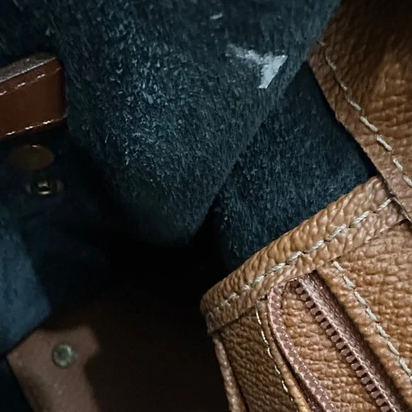 Dooney & Bourke Black and Tan Satchel - Picture 12 of 16